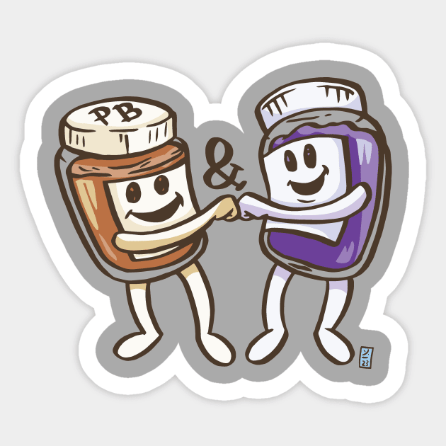 PB & J Sticker by Thomcat23